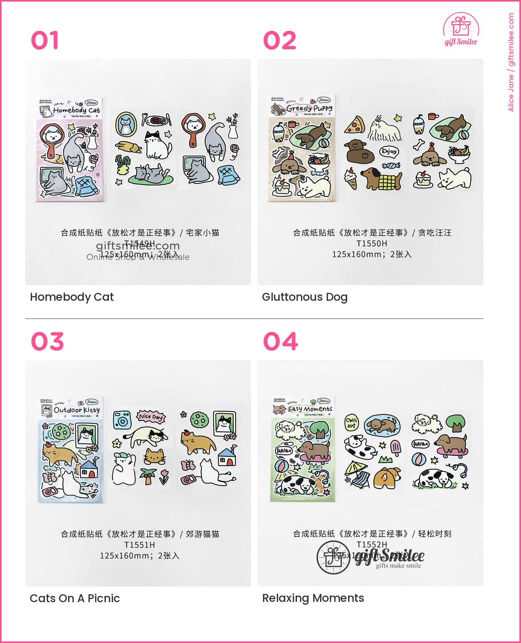 Synthetic Paper Die-Cut Matte Finish 2 Sheets Decorative Stickers | KS-SA-4285