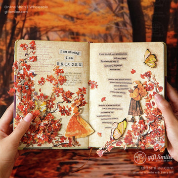 Vintage Four-Season Branch Die-Cut Decorative Stickers | KS-SA-4286