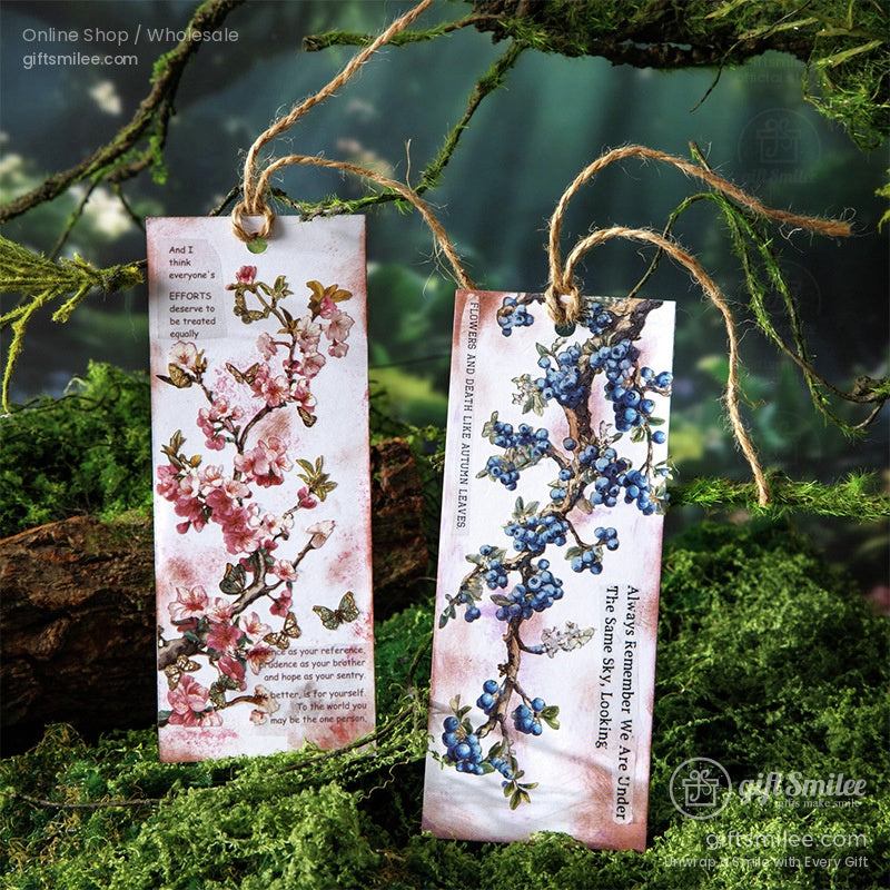 Vintage Four-Season Branch Die-Cut Decorative Stickers | KS-SA-4286