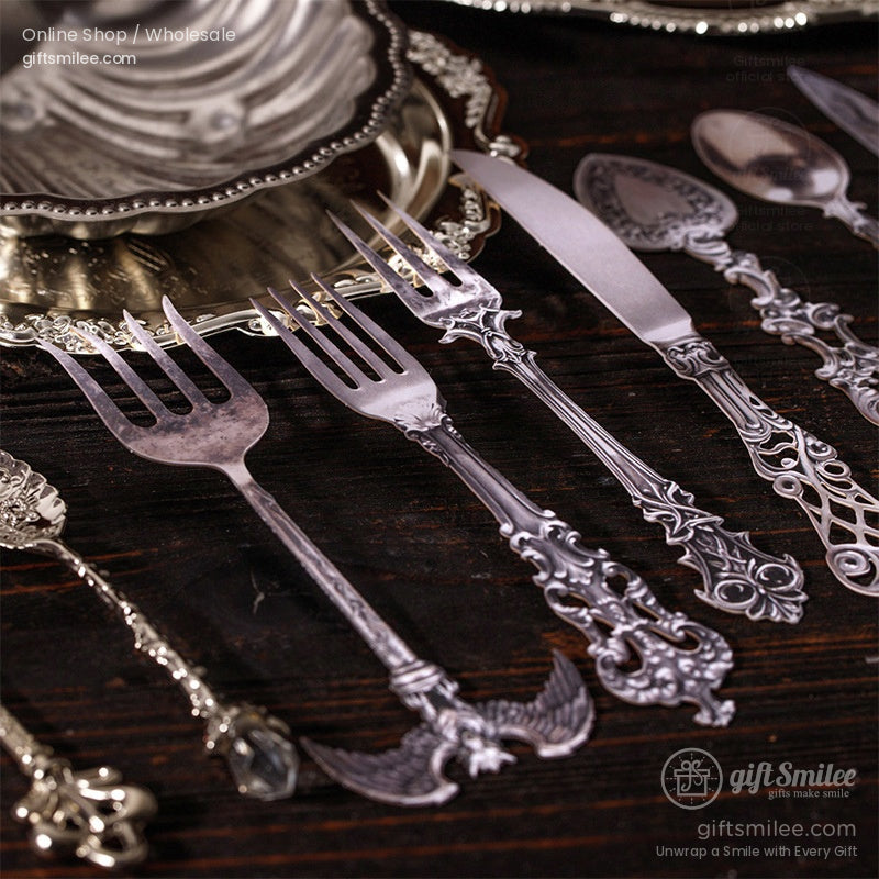 Vintage Foil-Accented Die-Cut 6 Colorways Sticker Pack | KS-SA-4287