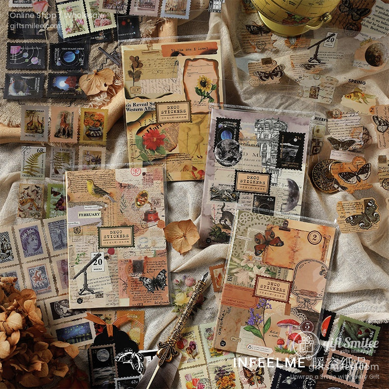 Translucent Vintage Botanicals Sticker Book | KS-SA-4318