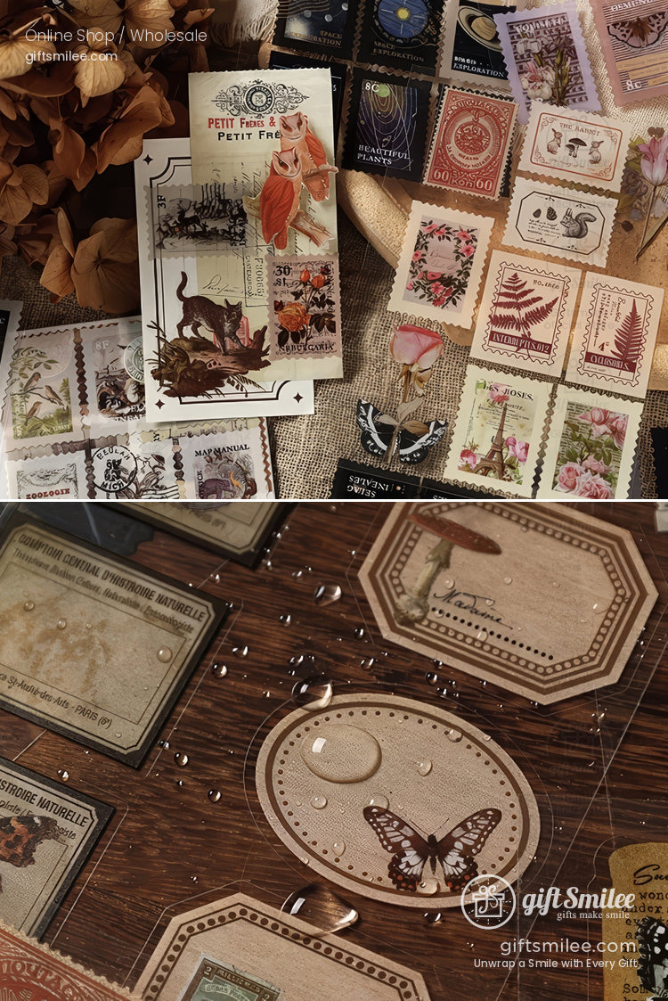 Translucent Vintage Botanicals Sticker Book | KS-SA-4318
