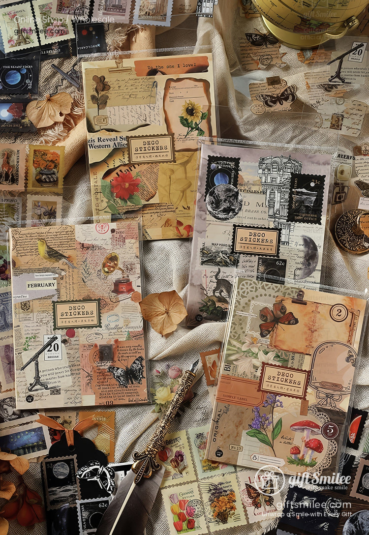 Translucent Vintage Botanicals Sticker Book | KS-SA-4318