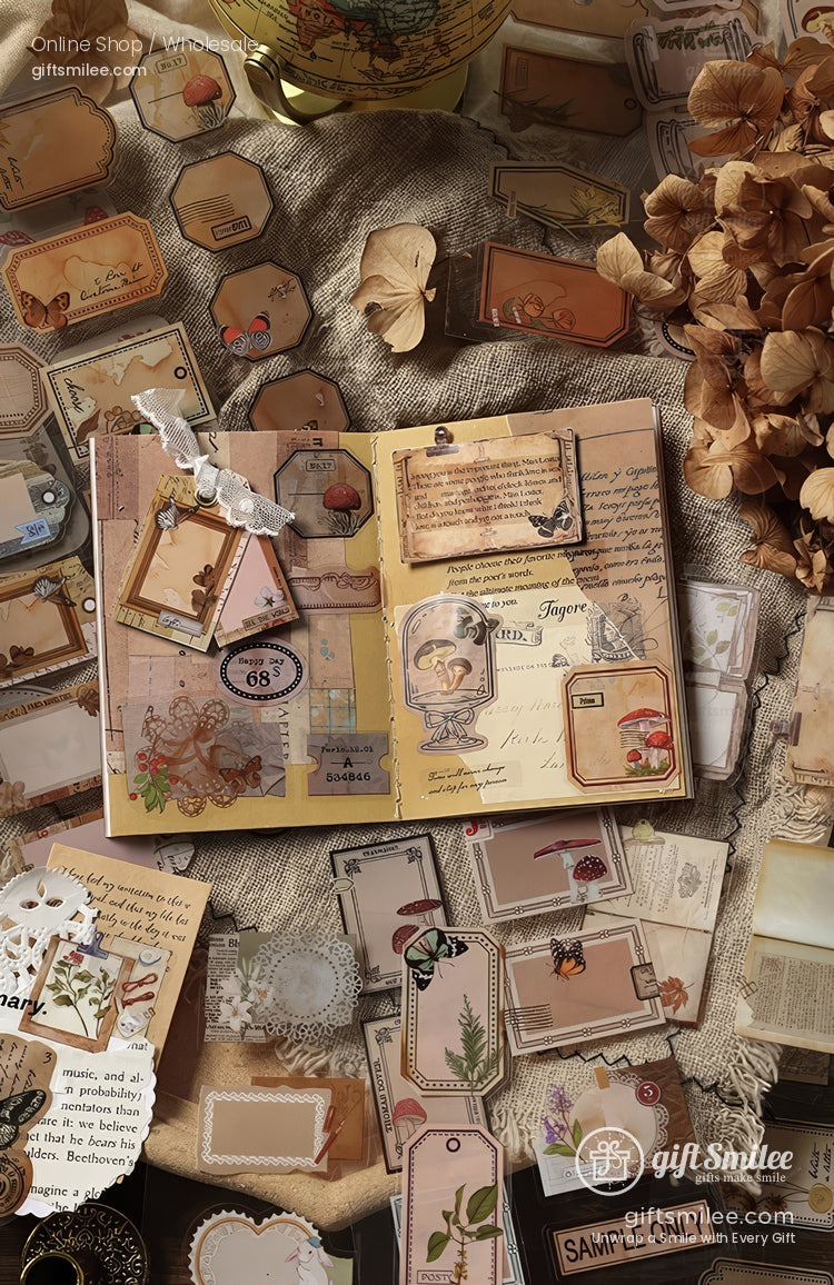 Translucent Vintage Botanicals Sticker Book | KS-SA-4318