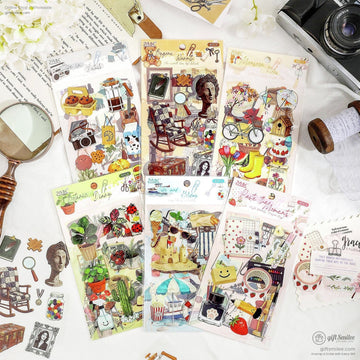 Matte Pet Die-Cut Decorative Sticker Set | KS-SA-4319