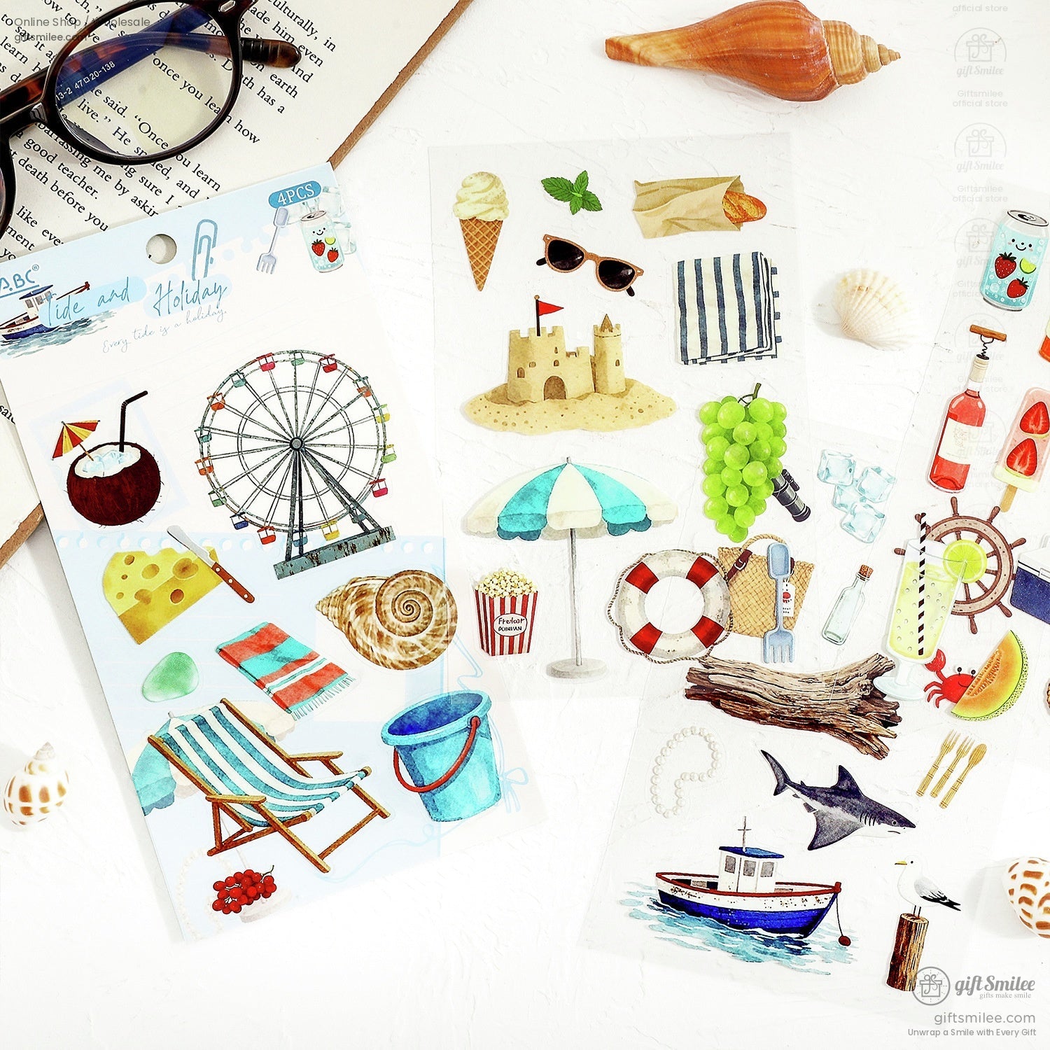 Matte Pet Die-Cut Decorative Sticker Set | KS-SA-4319