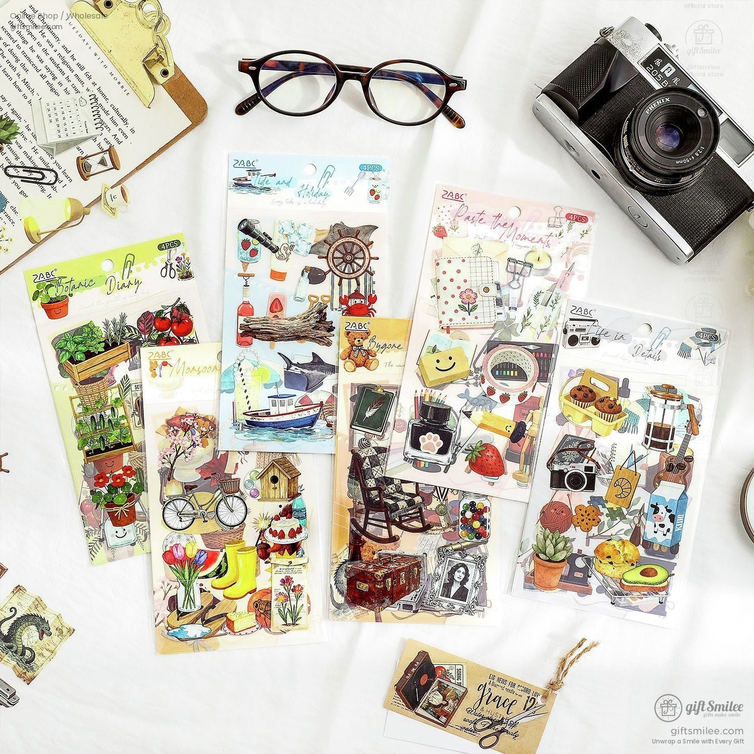 Matte Pet Die-Cut Decorative Sticker Set | KS-SA-4319