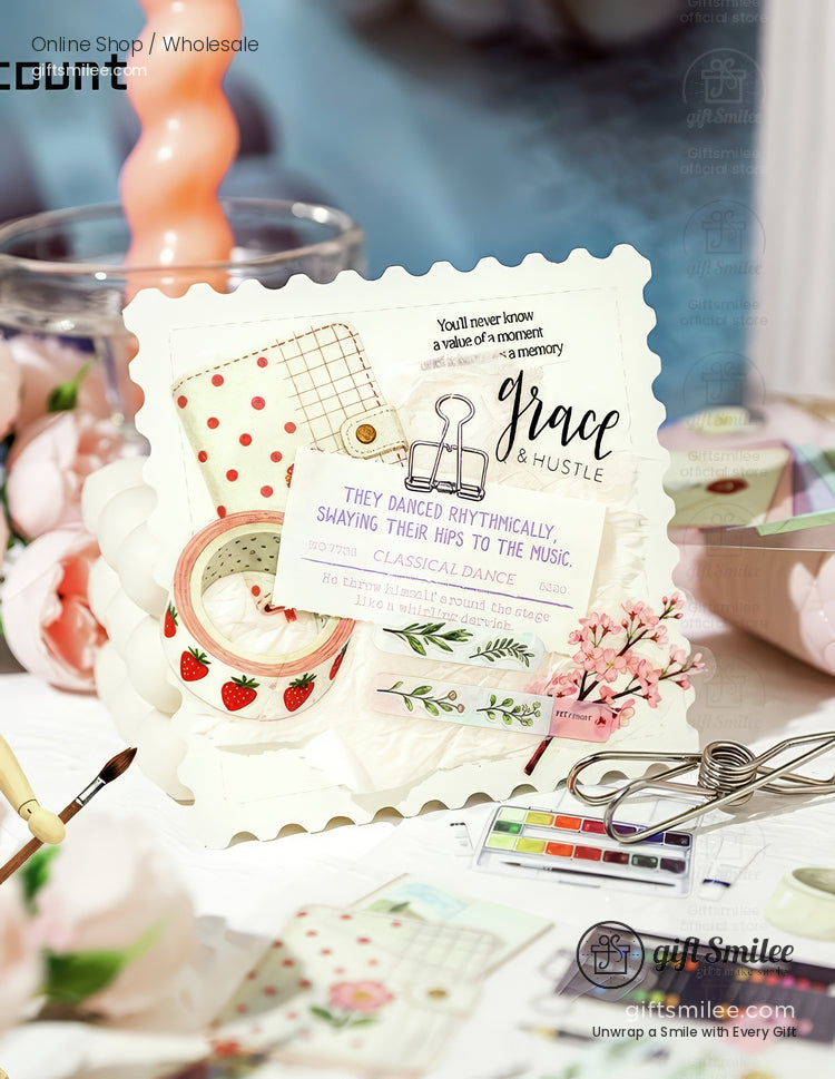 Matte Pet Die-Cut Decorative Sticker Set | KS-SA-4319