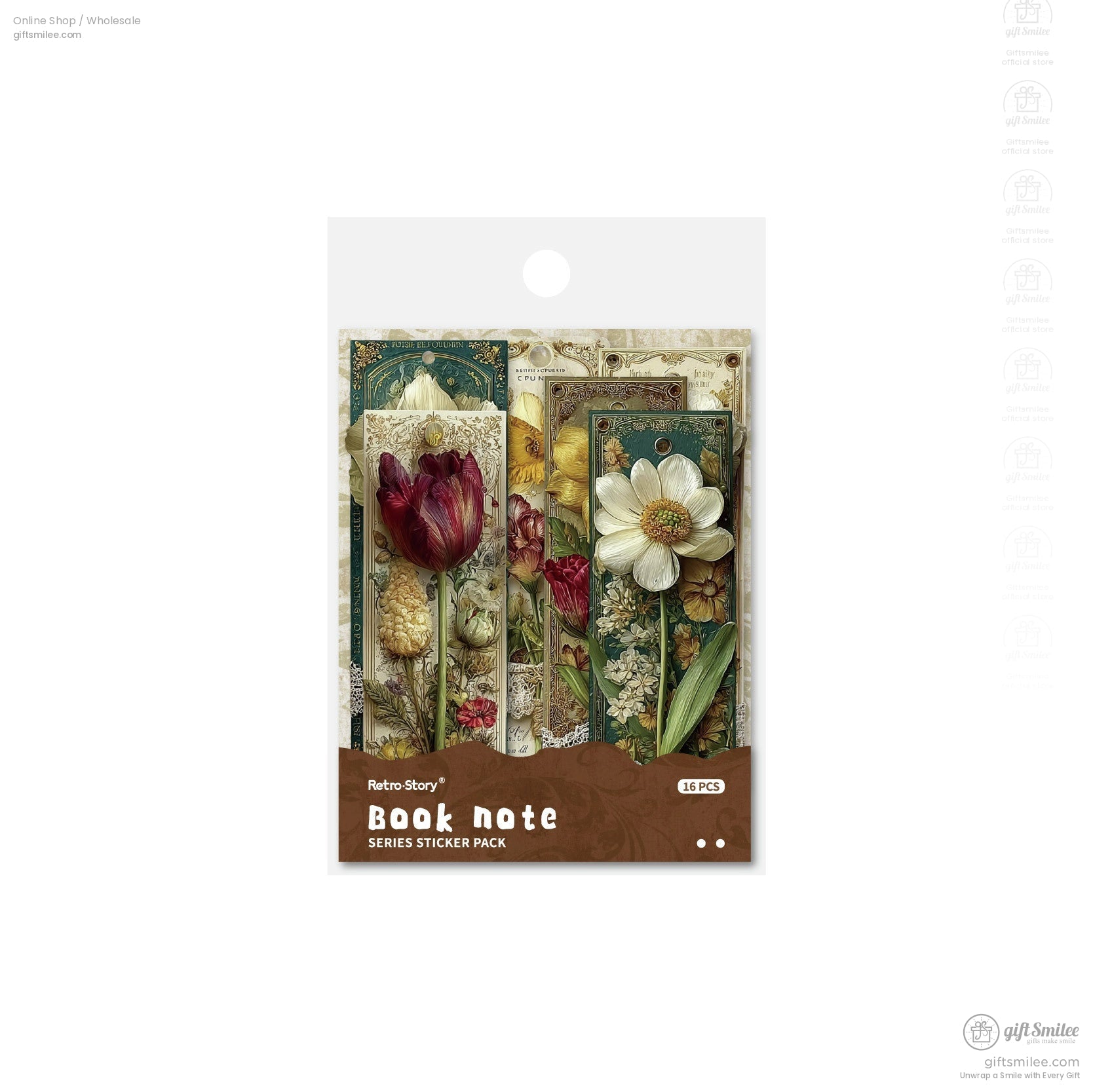 Vintage Botanical 3D Embossed Sticker Pack | KS-SA-4321