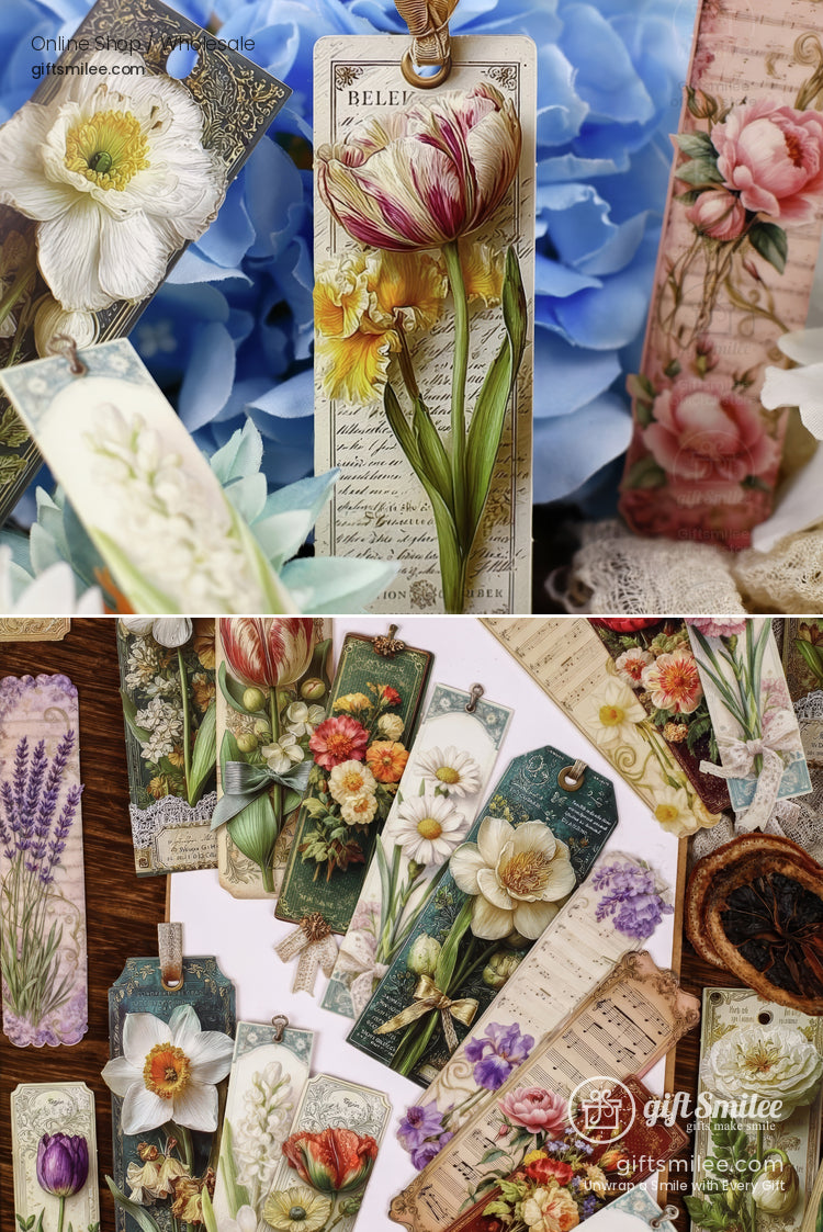 Vintage Botanical 3D Embossed Sticker Pack | KS-SA-4321