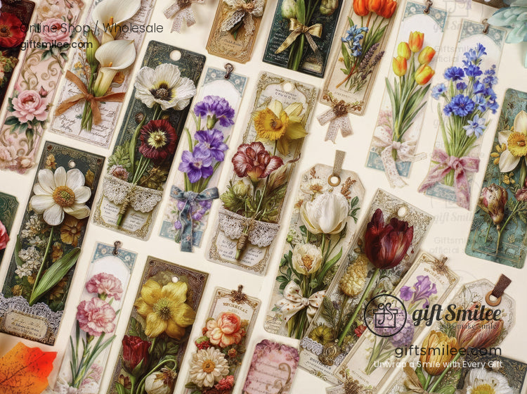 Vintage Botanical 3D Embossed Sticker Pack | KS-SA-4321