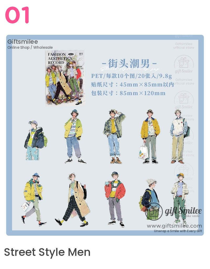 Fashion Characters Sticker Pack | KS-SA-4322