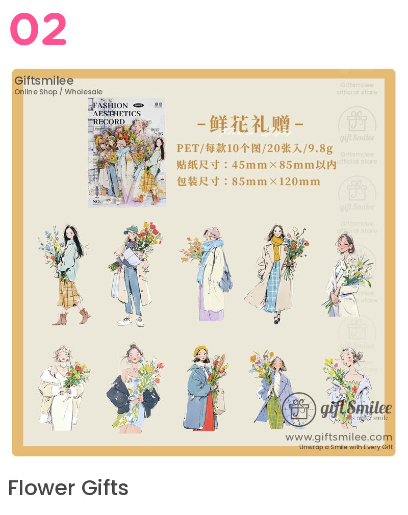 Fashion Characters Sticker Pack | KS-SA-4322