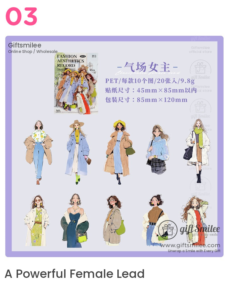 Fashion Characters Sticker Pack | KS-SA-4322