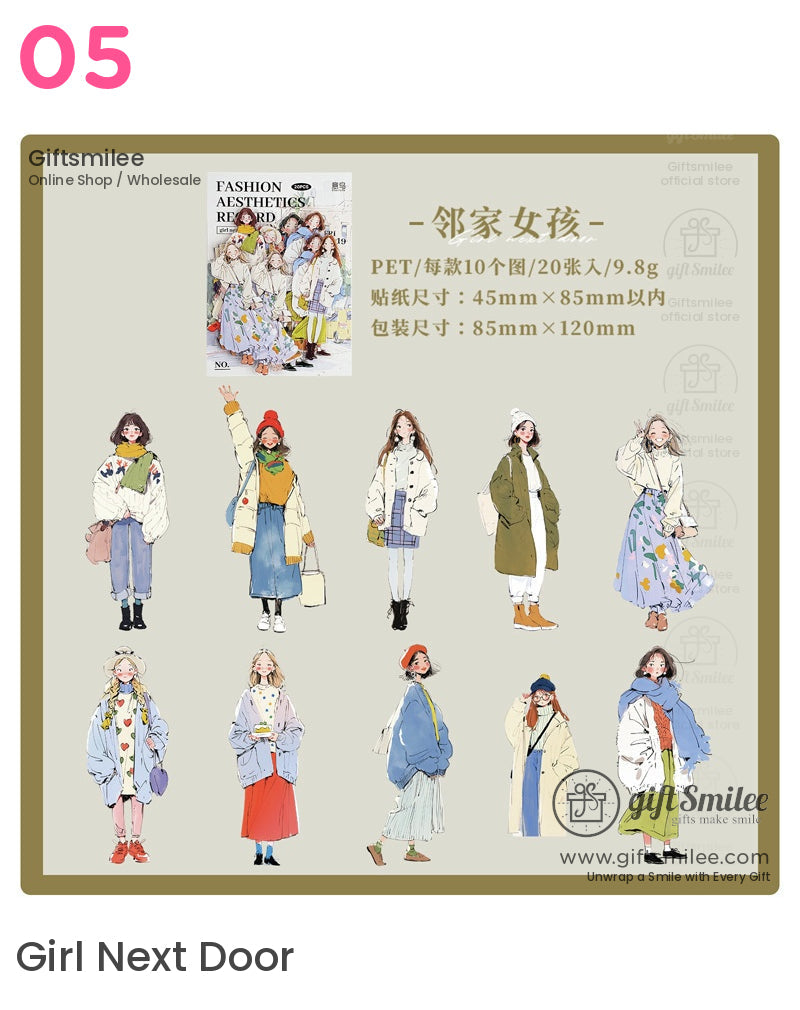 Fashion Characters Sticker Pack | KS-SA-4322