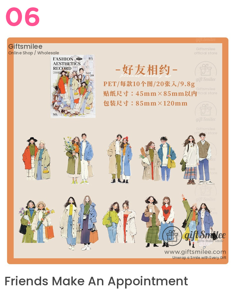 Fashion Characters Sticker Pack | KS-SA-4322