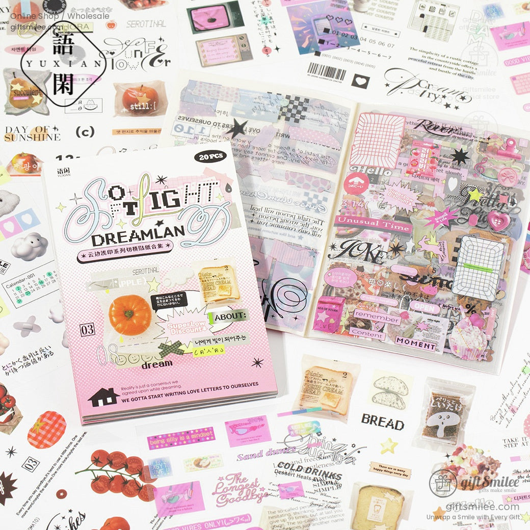 Die-Cut Pastel Holographic Sticker Book | KS-SA-4323