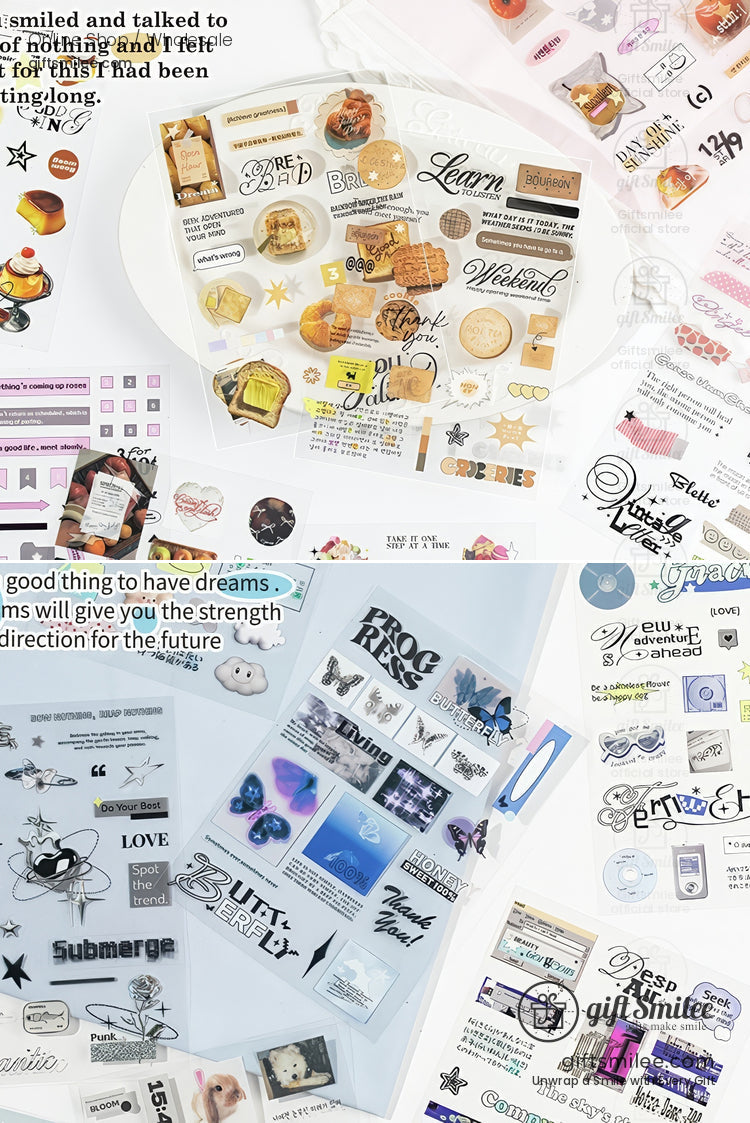 Die-Cut Pastel Holographic Sticker Book | KS-SA-4323