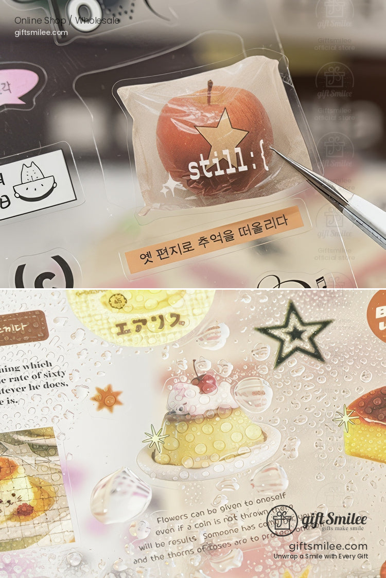 Die-Cut Pastel Holographic Sticker Book | KS-SA-4323