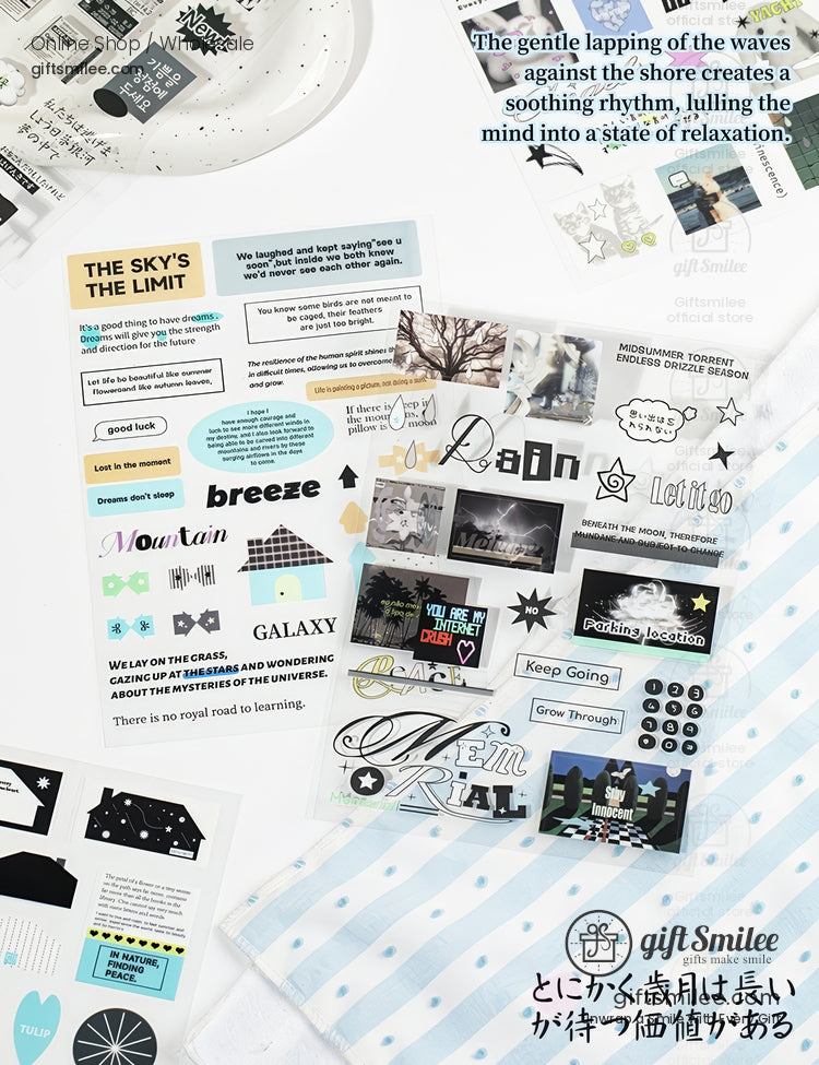 Die-Cut Pastel Holographic Sticker Book | KS-SA-4323