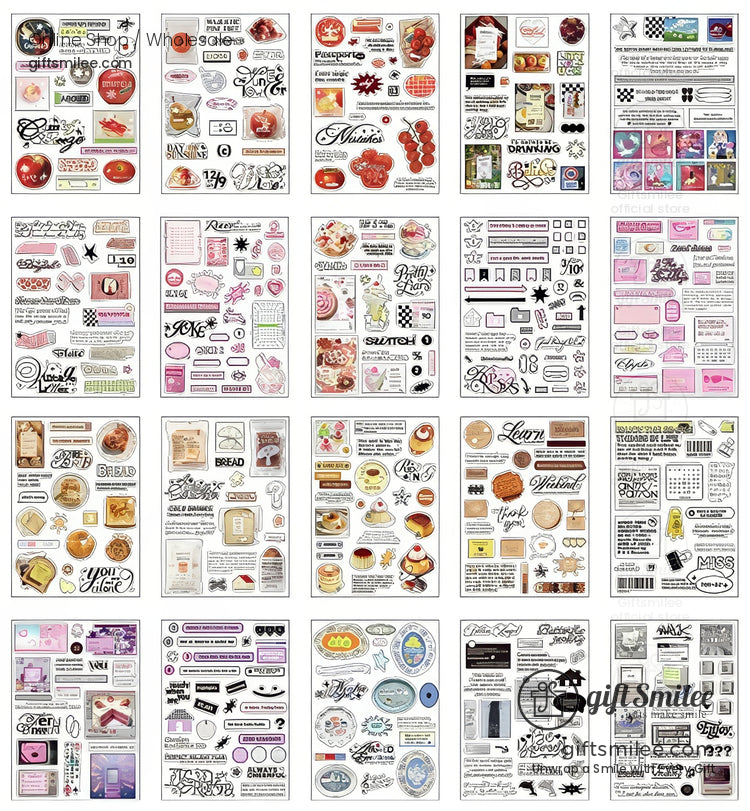 Die-Cut Pastel Holographic Sticker Book | KS-SA-4323