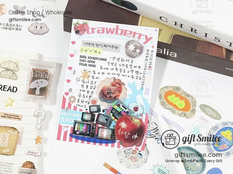 Die-Cut Pastel Holographic Sticker Book | KS-SA-4323