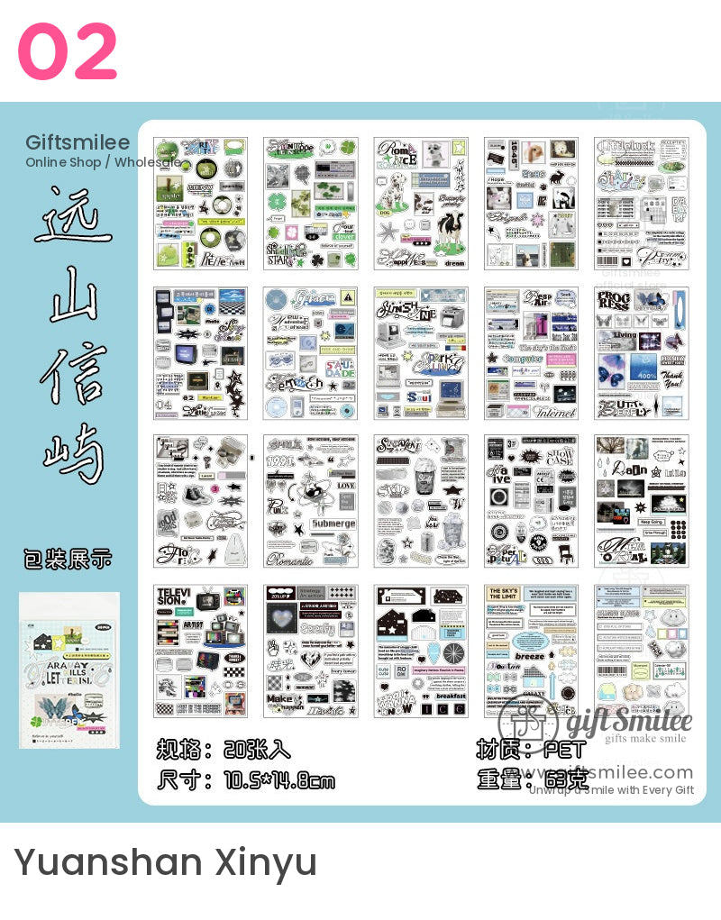 Die-Cut Pastel Holographic Sticker Book | KS-SA-4323