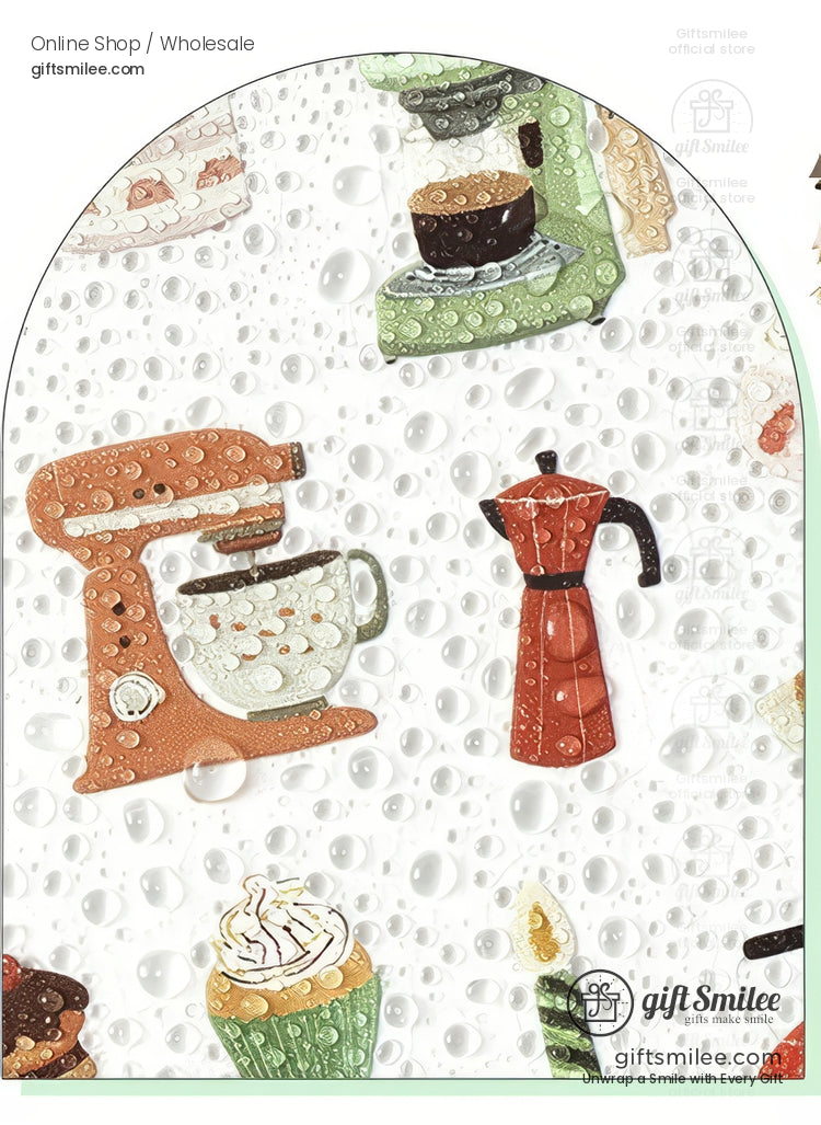 Matte Pet Washi-Look 4-Sheet Die-Cut Mini Illustrations Sticker Pack | KS-SA-4329