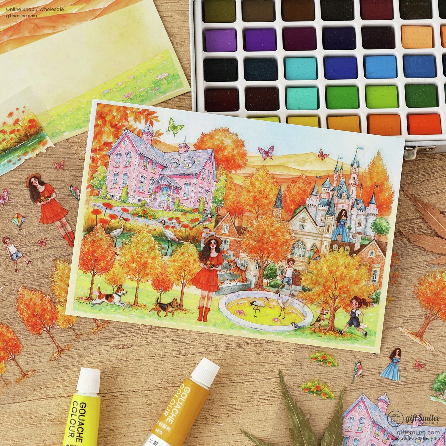 Matte Pet Overlay Die‑Cut Layerable Scenes 3D Scene Stickers | KS-SA-4330