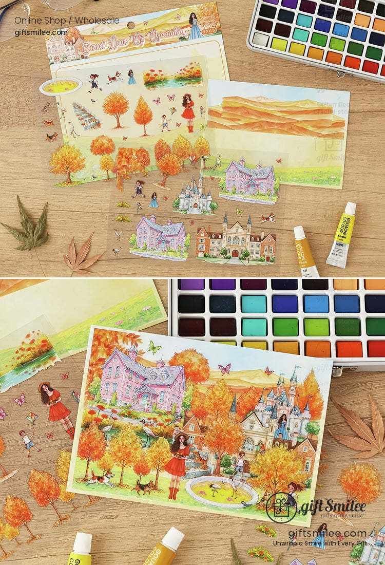 Matte Pet Overlay Die‑Cut Layerable Scenes 3D Scene Stickers | KS-SA-4330