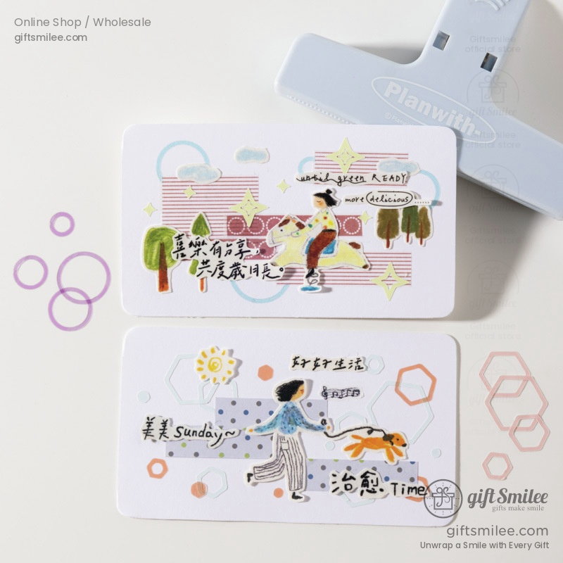 Pastel Die‑Cut Hollow Geometric Borders Sticker Pack | KS-SA-4377