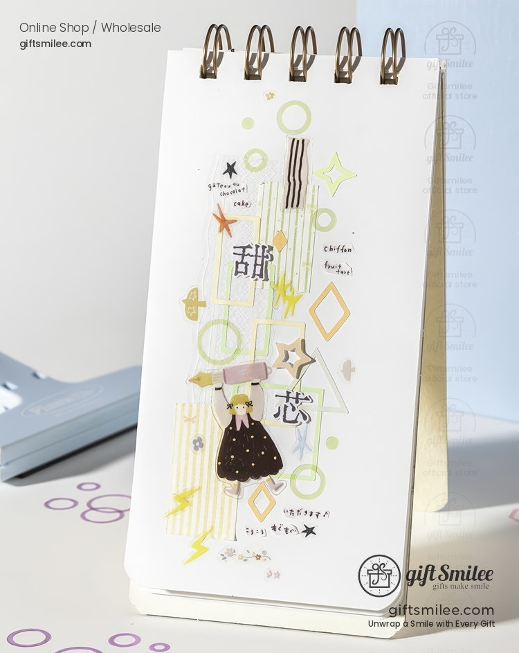 Pastel Die‑Cut Hollow Geometric Borders Sticker Pack | KS-SA-4377