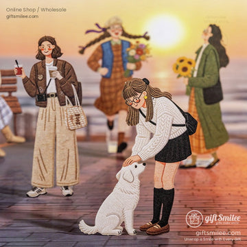 Die-Cut Borderless Embroidery-Texture Sticker Pack | KS-SA-4381