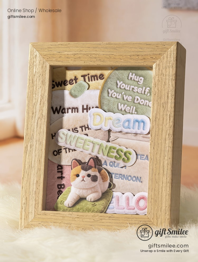 3D Flocked Puffy Hard Cardstock Die-Cut Decorative Sticker Pack | KS-SA-4382