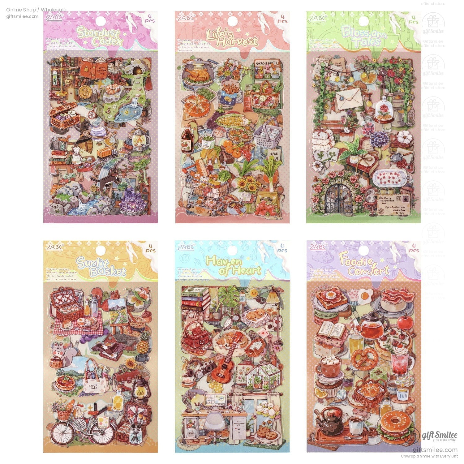 Die‑Cut 6-Themes Decorative Stickers | KS-SA-4384