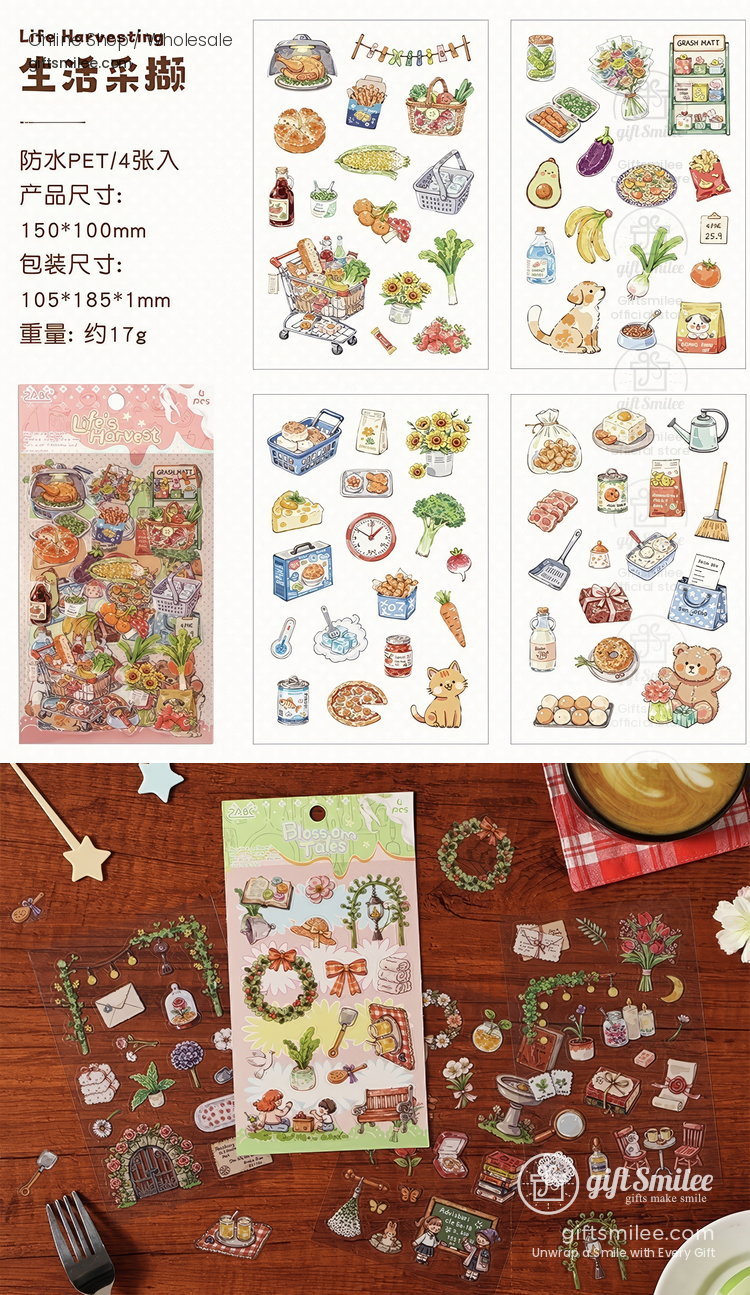 Die‑Cut 6-Themes Decorative Stickers | KS-SA-4384