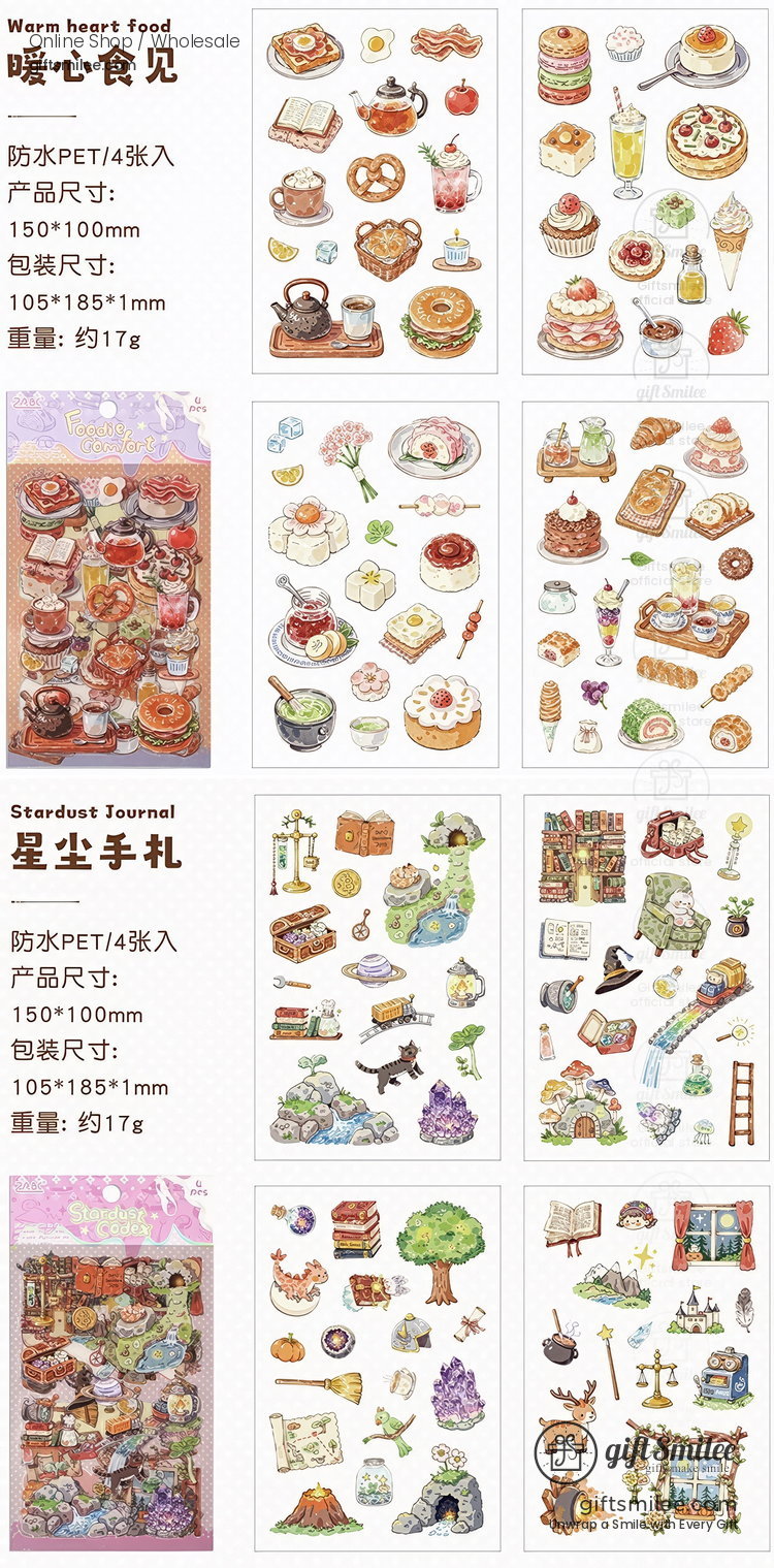 Die‑Cut 6-Themes Decorative Stickers | KS-SA-4384