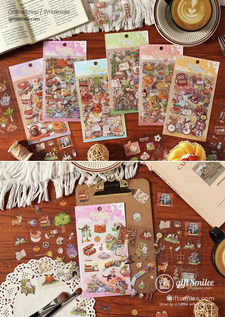 Die‑Cut 6-Themes Decorative Stickers | KS-SA-4384