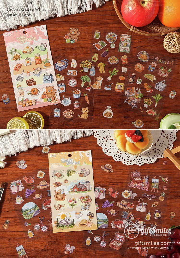 Die‑Cut 6-Themes Decorative Stickers | KS-SA-4384