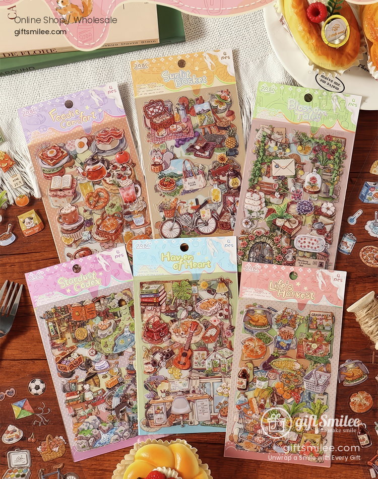 Die‑Cut 6-Themes Decorative Stickers | KS-SA-4384