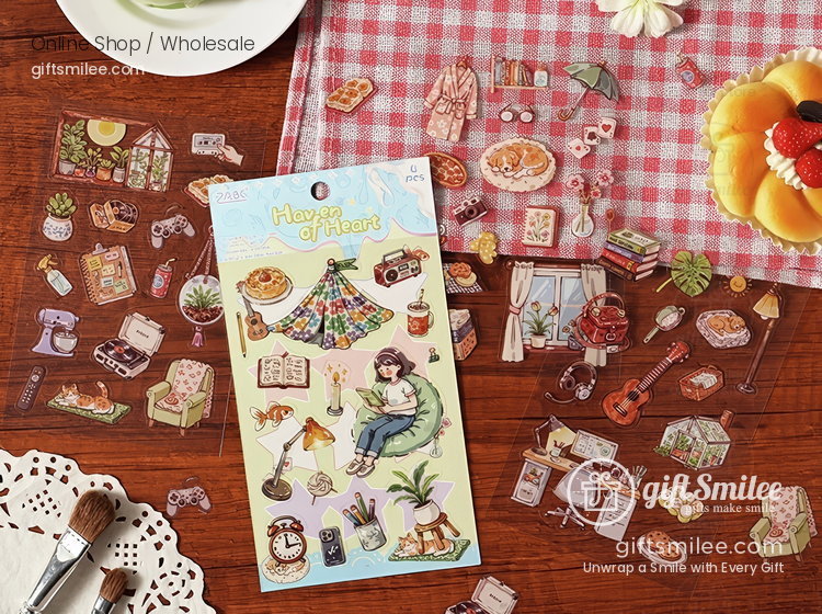 Die‑Cut 6-Themes Decorative Stickers | KS-SA-4384