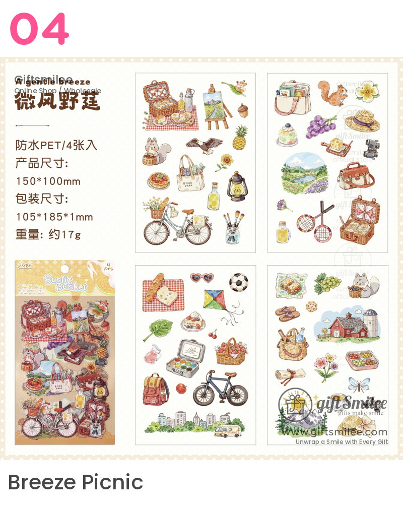 Die‑Cut 6-Themes Decorative Stickers | KS-SA-4384
