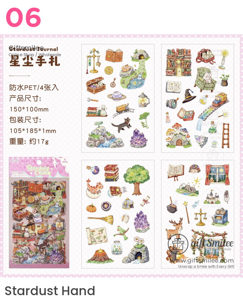 Die‑Cut 6-Themes Decorative Stickers | KS-SA-4384