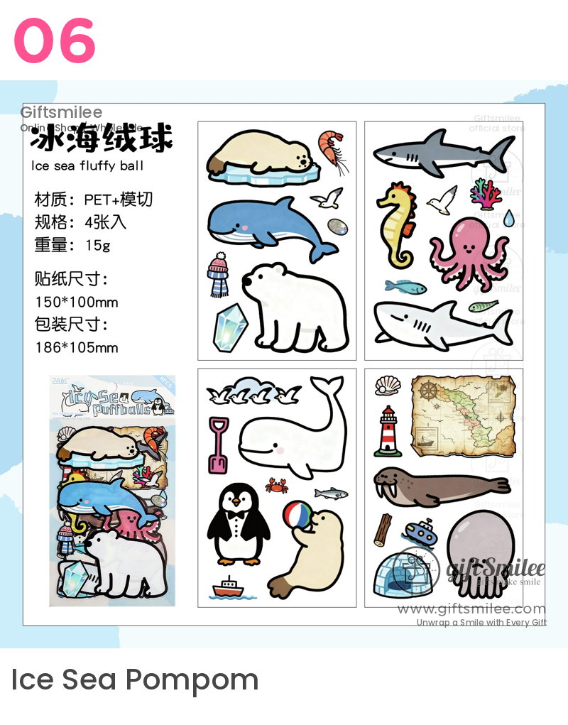 Large Cartoon Assortment Sticker Sheets | KS-SA-4386