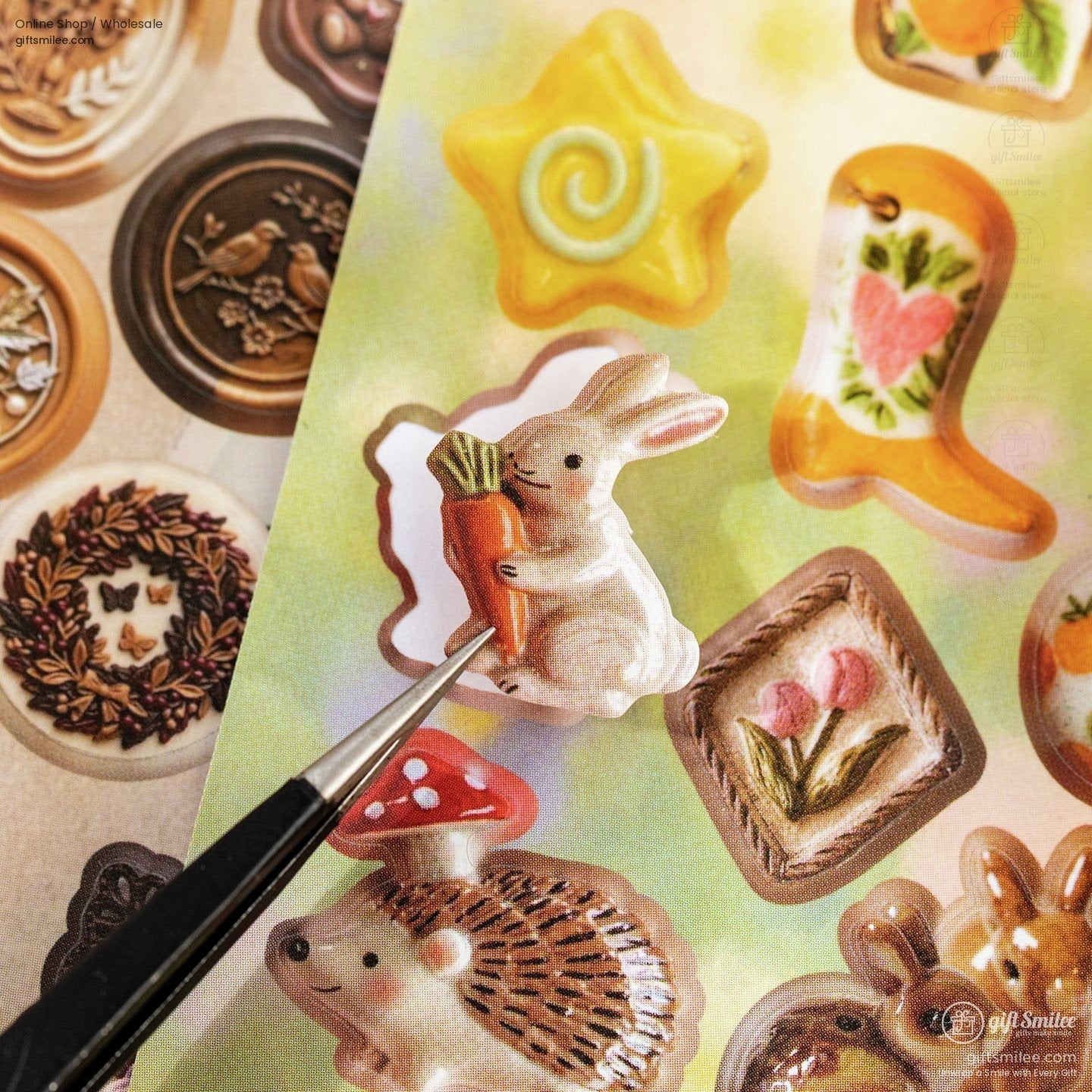 Coated Paper Die-Cut 3D Vintage Museum Sticker Book | KS-SA-4422