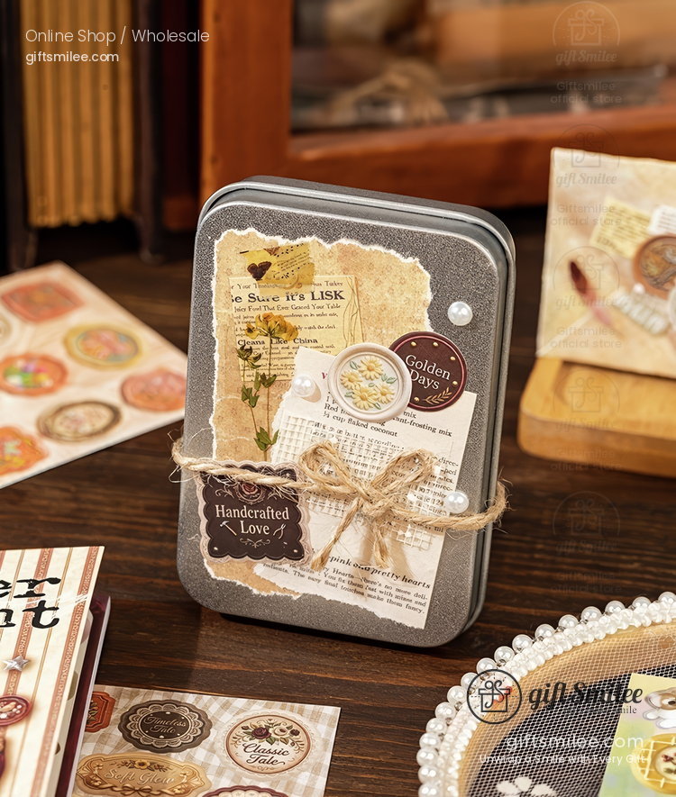 Coated Paper Die-Cut 3D Vintage Museum Sticker Book | KS-SA-4422