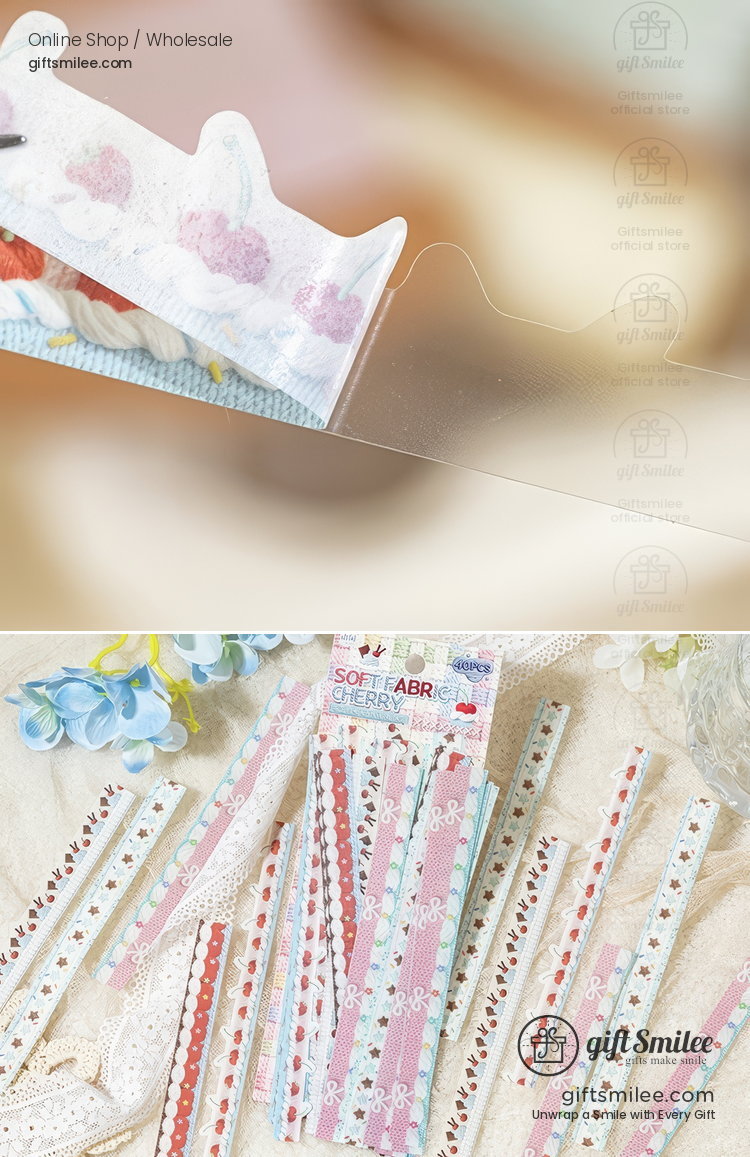 Knit Berry Lace Border 40Pcs Sticker Pack | KS-SA-4426
