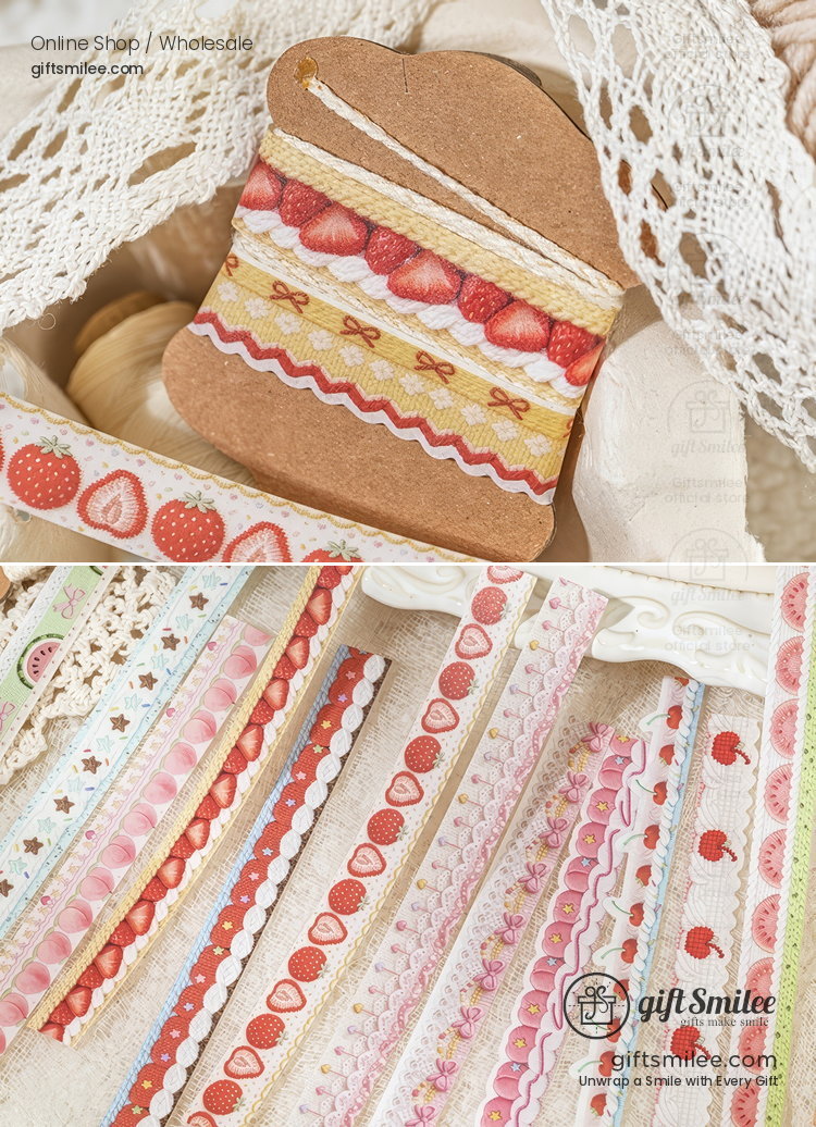 Knit Berry Lace Border 40Pcs Sticker Pack | KS-SA-4426