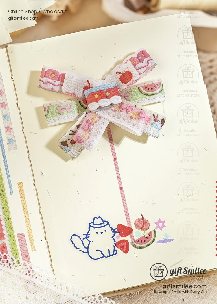 Knit Berry Lace Border 40Pcs Sticker Pack | KS-SA-4426
