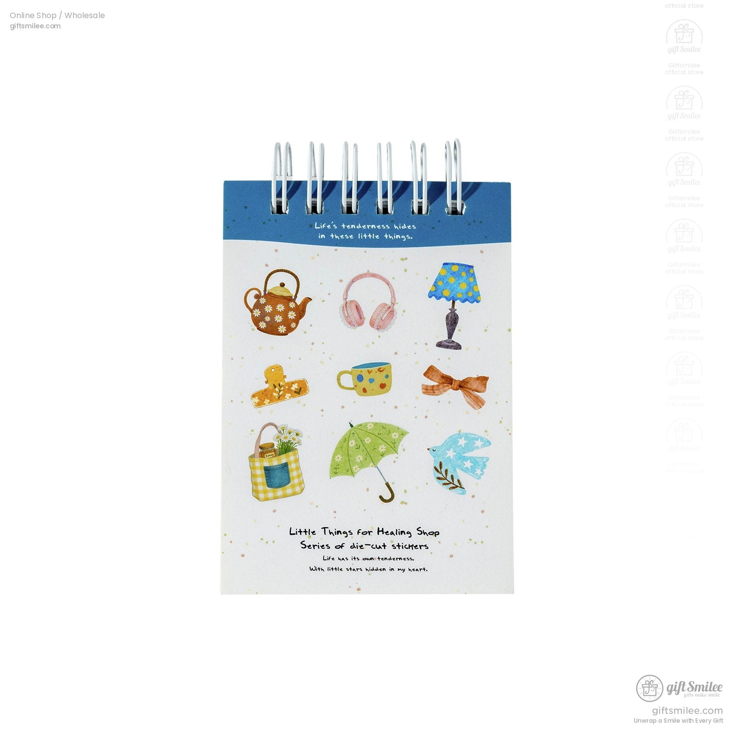 Spiral Bound Die-Cut Kawaii Daily Motifs Sticker Book | KS-SA-4428